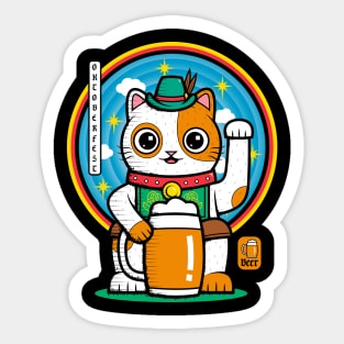 Oktoberfest Neko Sticker